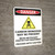 Danger: Carbon Monoxide May Be Present Wear PPE - Wall Sign