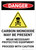Danger: Carbon Monoxide May Be Present Wear PPE - Wall Sign