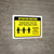 Attention: Visitors Please Wait For Next Available Clerk with Icon Landscape - Wall Sign