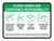 Clean Hands Are Everyones Responsibility with Icons Green Landscape - Wall Sign