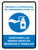 Prevent Coronavirus - Sanitize Hands Before Work Spanish with Icon Portrait - Wall Sign