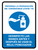 Prevent Coronavirus - Sanitize Hands When Using The Time Clock Spanish with Icon Portrait - Wall Sign