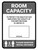 Room Capacity: Maintain Social Distance with Icon Gray Portrait - Wall Sign