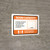 Room Capacity: Maintain Social Distance with Icon Orange Landscape - Wall Sign