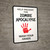 Help Prevent the Zombie Apocalypse Wash Your Hands - Wall Sign