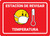 Temperature Check Station Spanish with Facemesk Emoji Red - Wall Sign