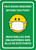 Face Masks Required Beyond This Point Bilingual Spanish Emoji Green - Wall Sign