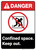 Danger: Confined Space Keep Out ANSI - Wall Sign