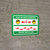 Practice Distancing Observe Flow with Sunglasses Emoji Green - Wall Sign