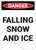 Danger: Falling Snow and Ice Vertical - Wall Sign