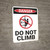 Danger: Do Not Climb - Wall Sign