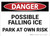 Danger: Possible Falling Ice Parking - Wall Sign