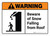 Warning: Beware of Snow Falling From Roof with Icon ANSI Landscape - Wall Sign