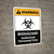 Warning: Biohazard Authorized Personnel Only with Icon ANSI Portrait - Wall Sign