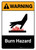Warning: Burn Hazard with Icon ANSI Portrait - Wall Sign