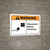Warning: Disconnect Before Servicing with Icon ANSI Landscape - Wall Sign