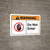Warning: Do Not Enter with Icon ANSI Landscape - Wall Sign