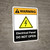 Warning: Electrical Panel Do Not Open with Icon ANSI Portrait - Wall Sign