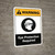 Warning: Eye Protection Required with Icon ANSI Portrait - Wall Sign