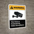Warning: This Farm Is Protected By Video Surveillance with Icon ANSI Portrait - Wall Sign