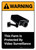 Warning: This Farm Is Protected By Video Surveillance with Icon ANSI Portrait - Wall Sign