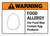Warning: Food Allergy Food May Contain Egg with Icon ANSI Landscape - Wall Sign