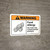 Warning: Food Allergy Food May Contain Peanuts with Icon ANSI Landscape - Wall Sign