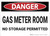 Danger: Gas Meter Room - Wall Sign