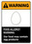 Warning: Food Allergy Warning - Our Food May Contain Egg with Icon ANSI Portrait - Wall Sign