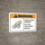 Warning: Food Allergy Warning - Our Food May Contain Peanuts with Icon ANSI Landscape - Wall Sign