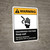 Warning: Hazardous Voltage Keep Out with Icon ANSI Portrait - Wall Sign