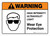 Warning: High Intensity Ultraviolet Light Wear Eye Protection with Icon ANSI Landscape - Wall Sign