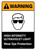 Warning: High Intensity Ultraviolet Light Wear Eye Protection with Icon ANSI Portrait - Wall Sign