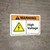 Warning: High Voltage with Icon ANSI Landscape - Wall Sign