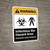 Warning: Infectious Bio Hazard Area Protective Suits Required with Icons ANSI Portrait - Wall Sign
