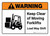 Warning: Keep Clear of Moving Forklifts Loads May Shift with Icon ANSI Landscape - Wall Sign