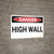 Danger: High Wall - Wall Sign