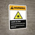 Warning: Laser In Use Authorized Personnel Only with Icon ANSI Portrait - Wall Sign
