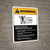 Warning: Moving Gate Can Cause Serious Injury or Death with Icon ANSI Portrait - Wall Sign