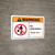 Warning: No Solicitation Thank You with Icon ANSI Landscape - Wall Sign