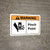 Warning: Pinch Point with Icon ANSI Landscape - Wall Sign