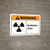 Warning: Radiation Area with Icon ANSI Landscape - Wall Sign