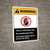 Warning: This is a Hazardous Area No Unauthorized Entry with Icon ANSI Portrait - Wall Sign