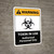 Warning: Toxin In Use Authorized Personnel Only with Icon ANSI Portrait - Wall Sign