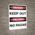 Danger: Keep Out Bilingual Spanish - Wall Sign