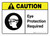 Caution: Eye Protection Required with Icon ANSI Landscape - Wall Sign