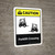 Caution: Forklift Crossing with Icon ANSI Portrait - Wall Sign