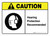 Caution: Hearing Protection Recommended with Icon ANSI Landscape - Wall Sign