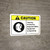 Caution: Hearing Protection While Equipment is Operating with Icon ANSI Landscape - Wall Sign