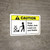 Caution: Keep Pallet Jack Load Low And Stable with Icon ANSI Landscape - Wall Sign